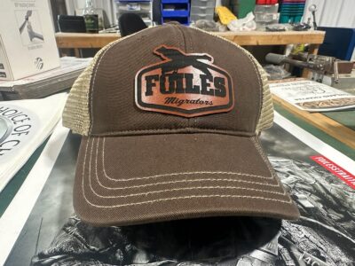 Brown Mesh Back Goose Logo Hat